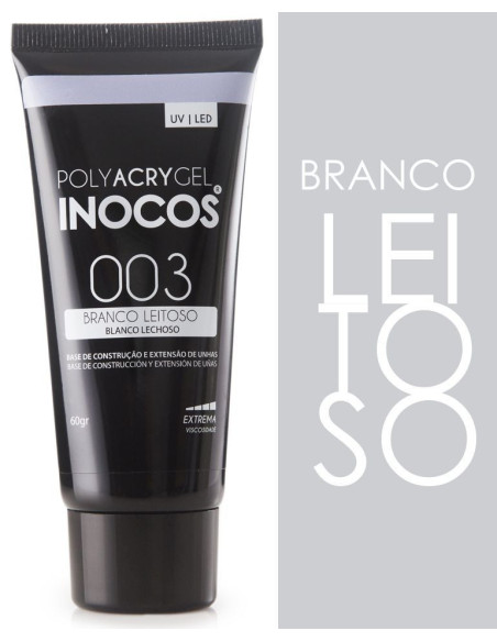 Polyacrygel bisnaga branco leitoso 60g INOCOS
