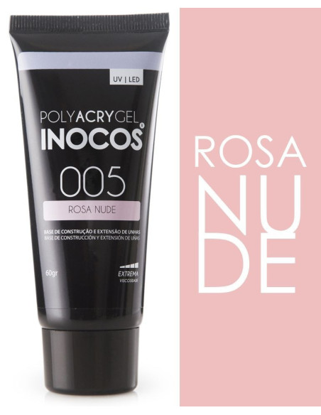 Polyacrygel bisnaga rosa nude 60g INOCOS